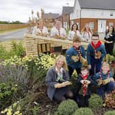 Aylesbury Scouts with their bug hotels