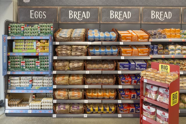 A snapshot of the bread aisle at the new supermarket