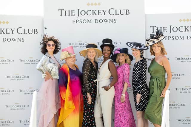 A selection of the hats being modelled at Epsom. Picture: Brain Tumour Research
