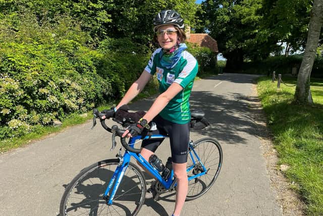 Francesca cycled to every hospice in the UK