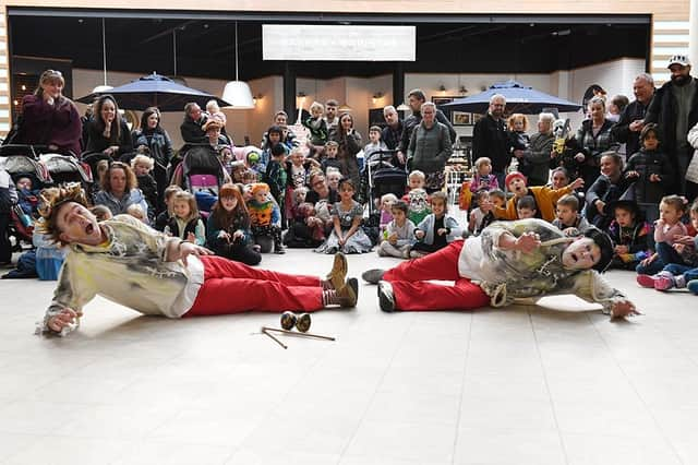 Free live entertainment shows kept families entertained at Friars Square Shopping Centre