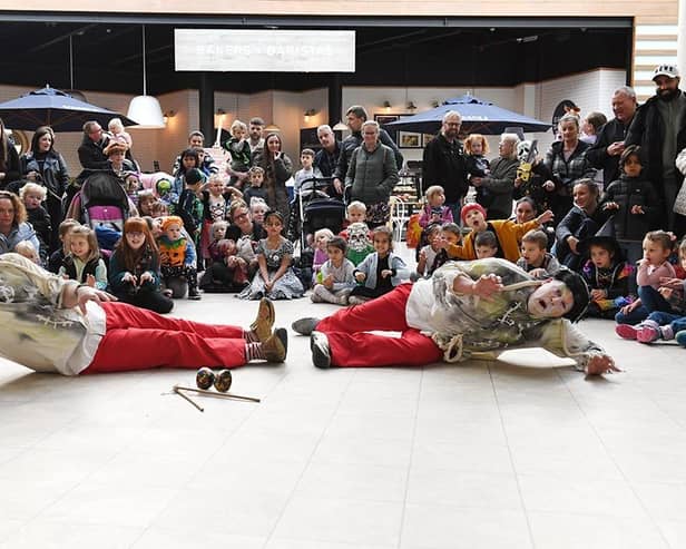 Free live entertainment shows kept families entertained at Friars Square Shopping Centre