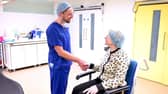 Optegra Medical Director Mr Alastair Stuart with Maria Walmsey after her surgery