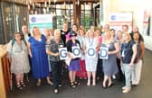 Tutors, management team and support staff from Buckinghamshire Adult Learning celebrating their Ofsted 'Good' rating.