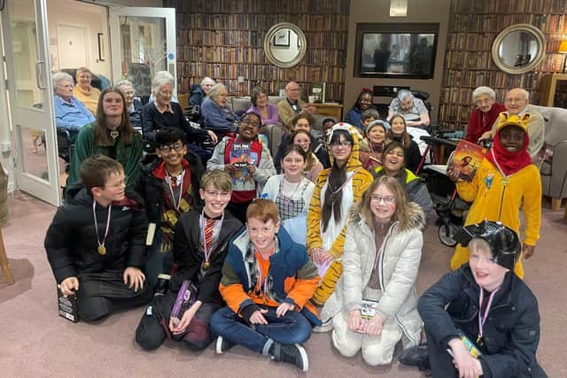 Children and Residents Celebrating World Book Day