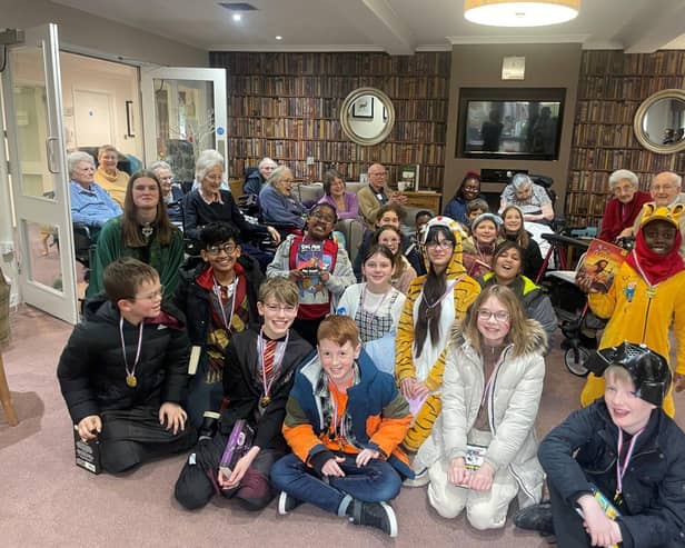 Children and Residents Celebrating World Book Day