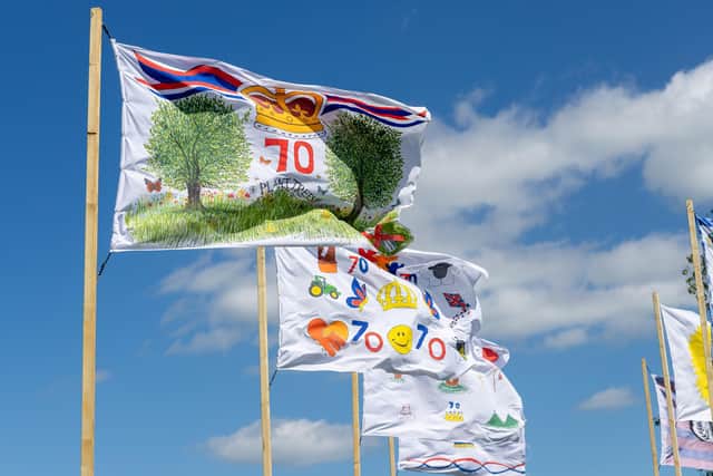 A selection of the flags, photo by Victoria Timms