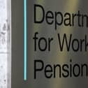 A view of signage for the Department of Work And Pensions in Westminster, London. Photo from Kirsty O'Connor/PA Images
