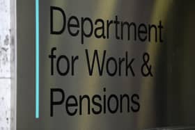 A view of signage for the Department of Work And Pensions in Westminster, London. Photo from Kirsty O'Connor/PA Images