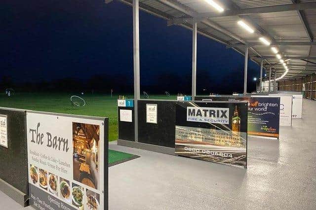 The driving range at the venue