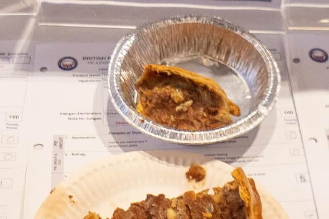 The Bell pub won in the Best Beef and Cheese Pie category at this year's British Pie Awards. Pic: Martin Elliott