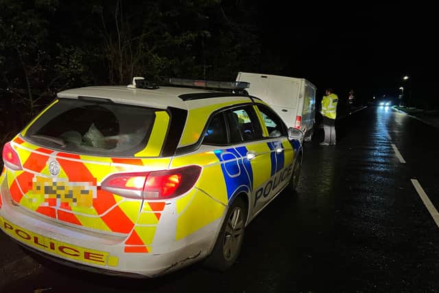 The rural police force seized three vehicles yesterday