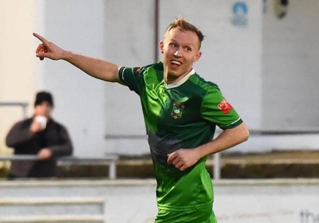 Sonny French netted United's goal. Photo: Mike Snell.