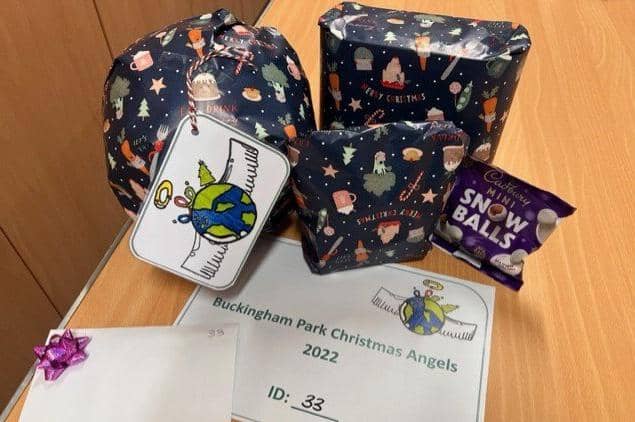 An example of one child's donations from the appeal last year.