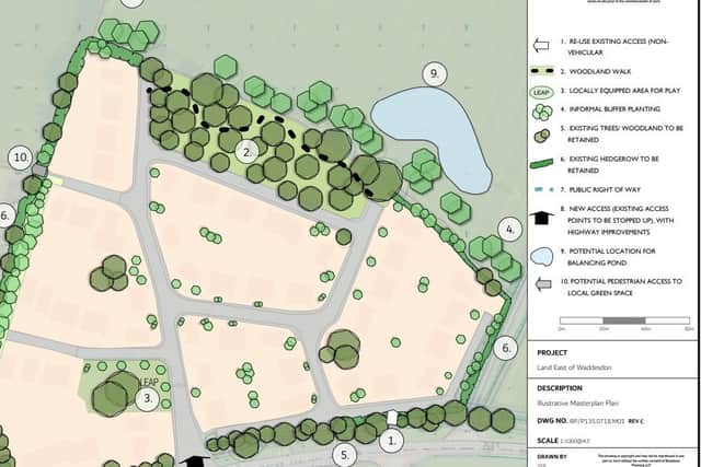 Part of the illustrative masterplan submitted to the council five years ago