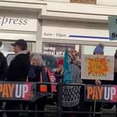 Protestors in Buckingham