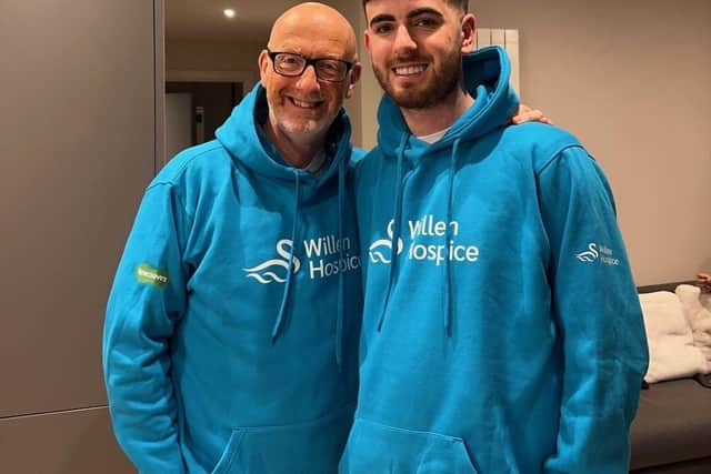 Darren and his son Callum are both running the London Marathon in April for Willen Hospice