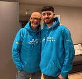 Darren and his son Callum are both running the London Marathon in April for Willen Hospice