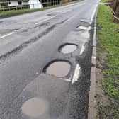 Potholes that formed on Bucks roads earlier this year