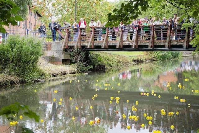 Participants in a previous University of Buckingham Duck Race