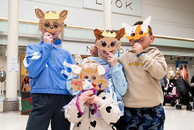 Children participated in free craft workshops. photo from Derek Pelling