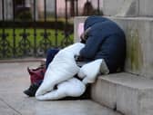 Homeless people sleeping rough