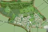 The developer's masterplan for a new development in Waddesdon