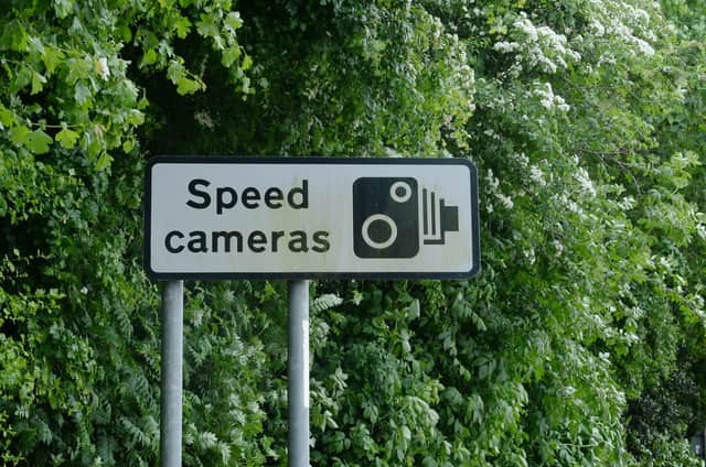 Speed Camera sign.