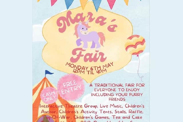 Mara's Fair is taking place on Bank Holiday Monday (May 6) at Whitchurch Recreation Ground from 12-4pm