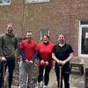 Leisure centre team volunteer time in gardening project