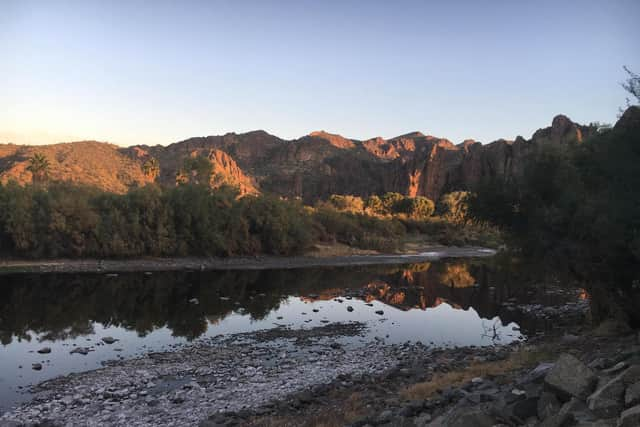 View of the Salt River in the Tonto National Forest