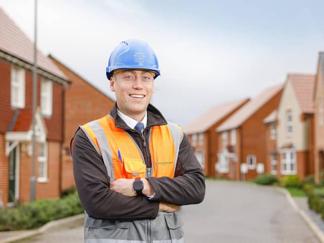 Site manager Robert Cox at the Kingsbrook development in Aylesbury