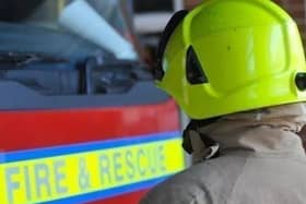 Firefighters were called to the scene