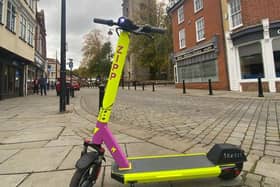 A Zipp e-scooter