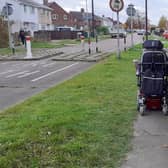 Tracy cannot navigate pathways that have become too narrow