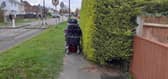 Tracy cannot navigate pathways that have become too narrow