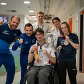 From left to right: Tim Holtam (BTTC Director), Will Bayley (Paralympian), Jack Silberston (BTTC player), Sammy (Physio Assistant), Kirsten (Clinical Specialist Physiotherapist), Bly Twomey (BTTC player)