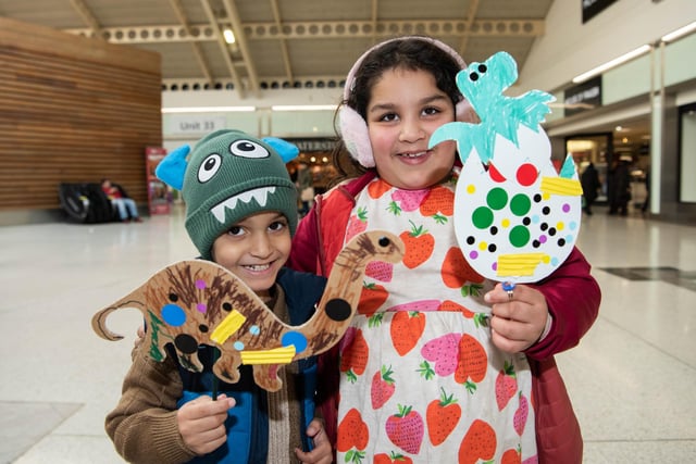 Free workshops were held at the shopping site