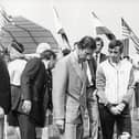 Prince Charles meeting members of the British team at the 1984 Paralympics, photo from © WheelPower