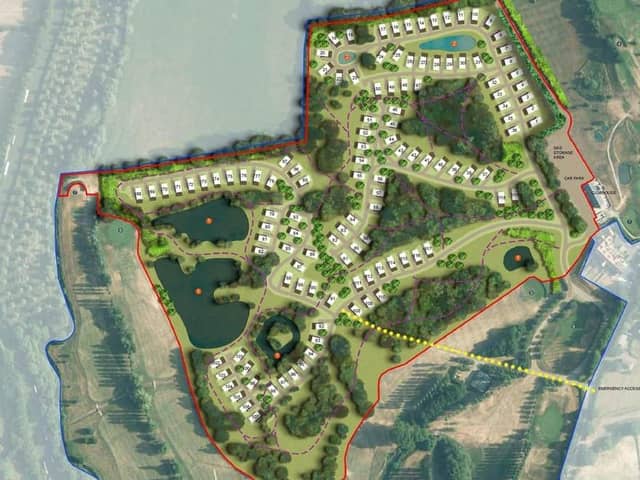 WS Planning's design for the potential holiday park