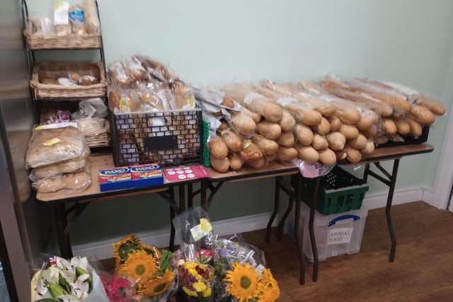 Some of the food in Waddesdon Community Fridge