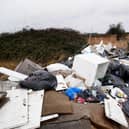 A fly-tipping incident recorded in Kent, photo from Gareth Fuller/ PA Images