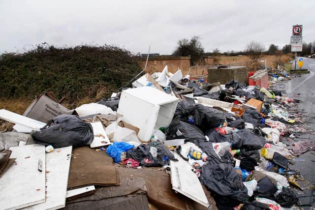 A fly-tipping incident recorded in Kent, photo from Gareth Fuller/ PA Images