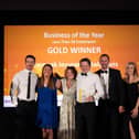 The Starpeak team with their trophy for winning Gold in 'Business of the Year' category