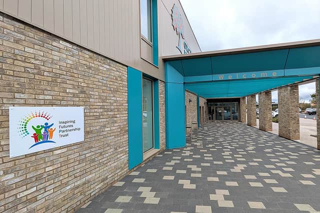 The entrance to Orchard View Primary Academy