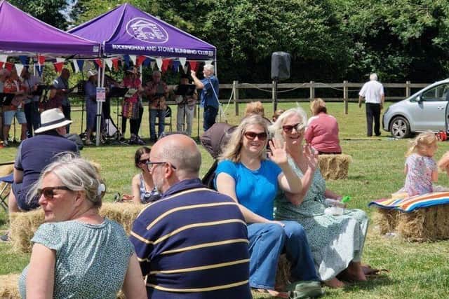 Crowd enjoying Celebrate Buckingham