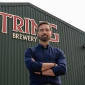 Former Watford striker, Tommy Smith, at Tring Brewery