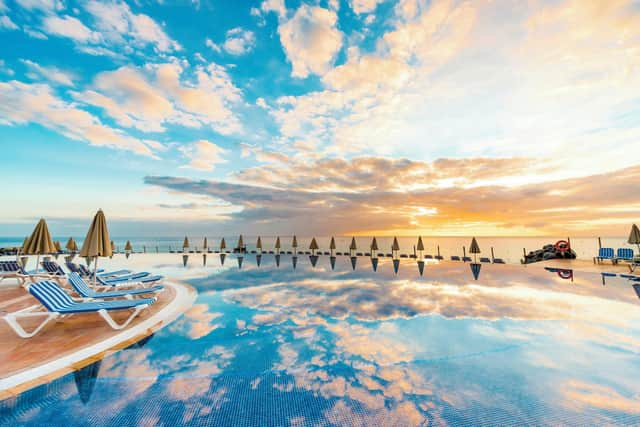 The infinity pool at the Bahia Principe Sunlight Costa Adeje