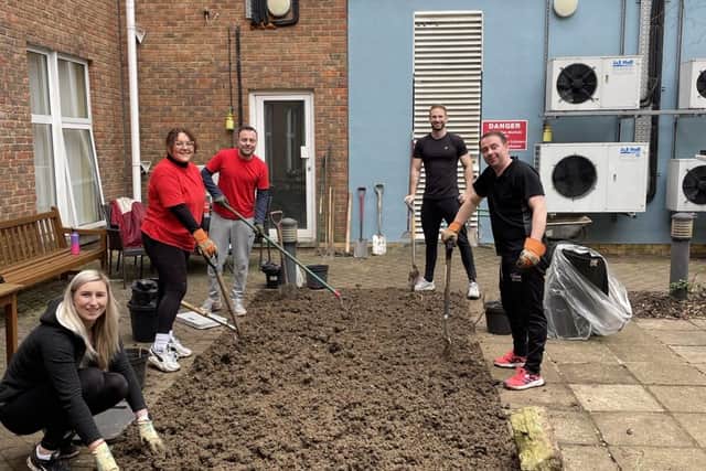Community gardening project at hospital