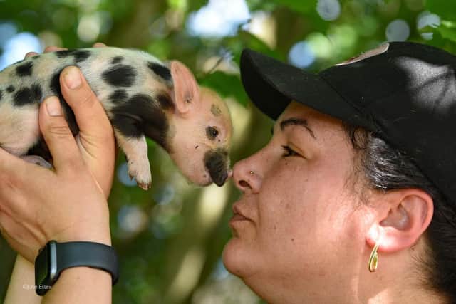 Olivia Mikhail owner of Kew Little Pigs, (Photo from June Essex)